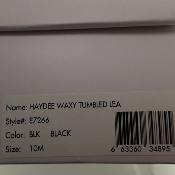 NIB Calvin Klein E7266 Haydee Waxy Black Boots 10 - Picture 5 of 7